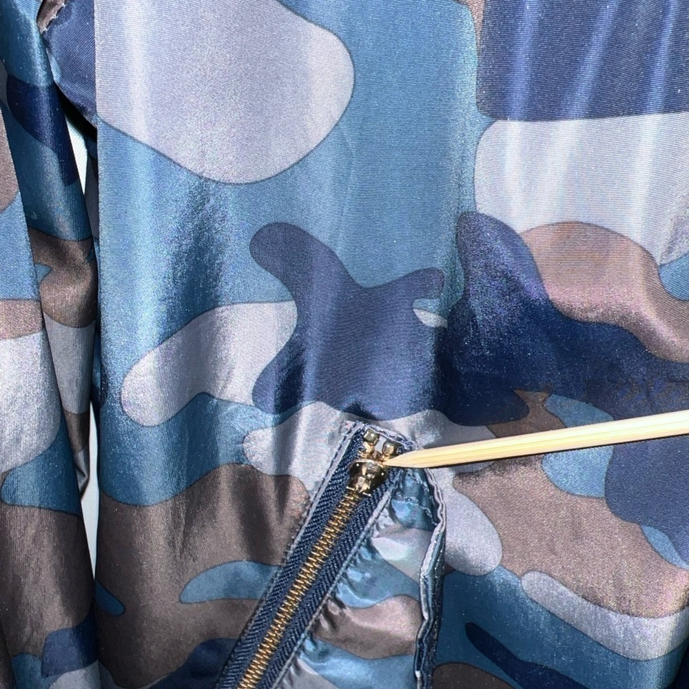 Ci Sono Originals Camouflage Full Zip Jacket Womens Sz M Wind Breaker Pockets. - Picture 9 of 10